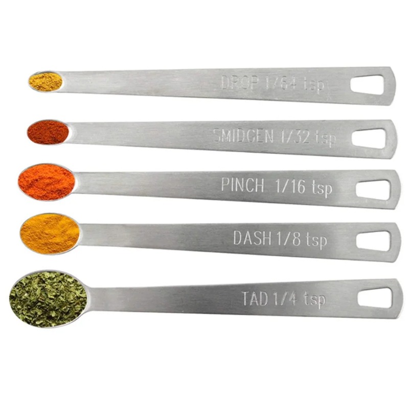 5pcs/Set Small Measuring Spoon - огляд і ціна Coffee Tea Spoon