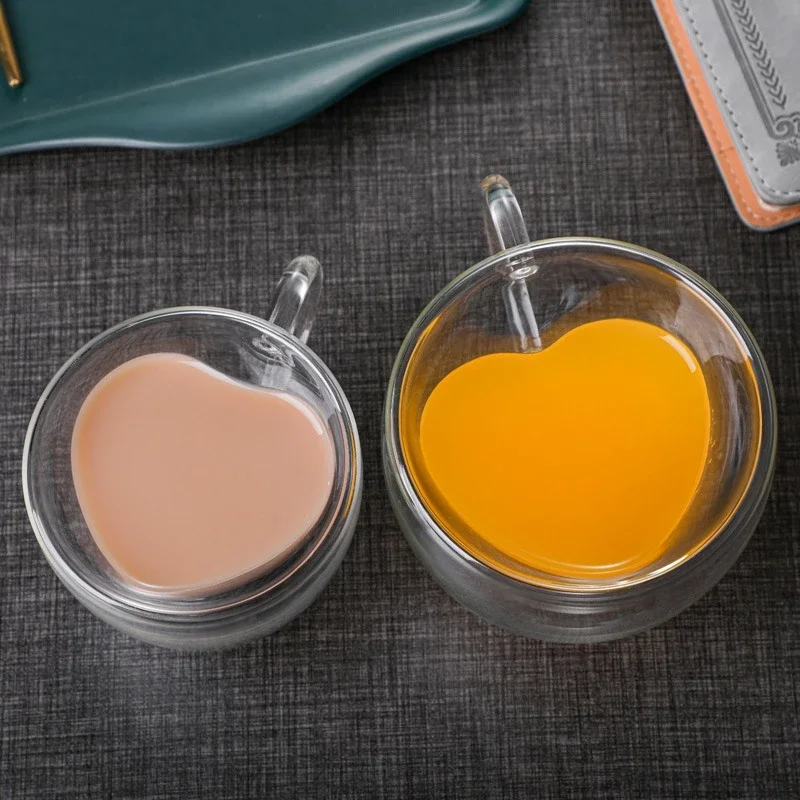 1pcs Heart-Shaped Glass Coffee - огляд і ціна Coffee Tea Vodka
