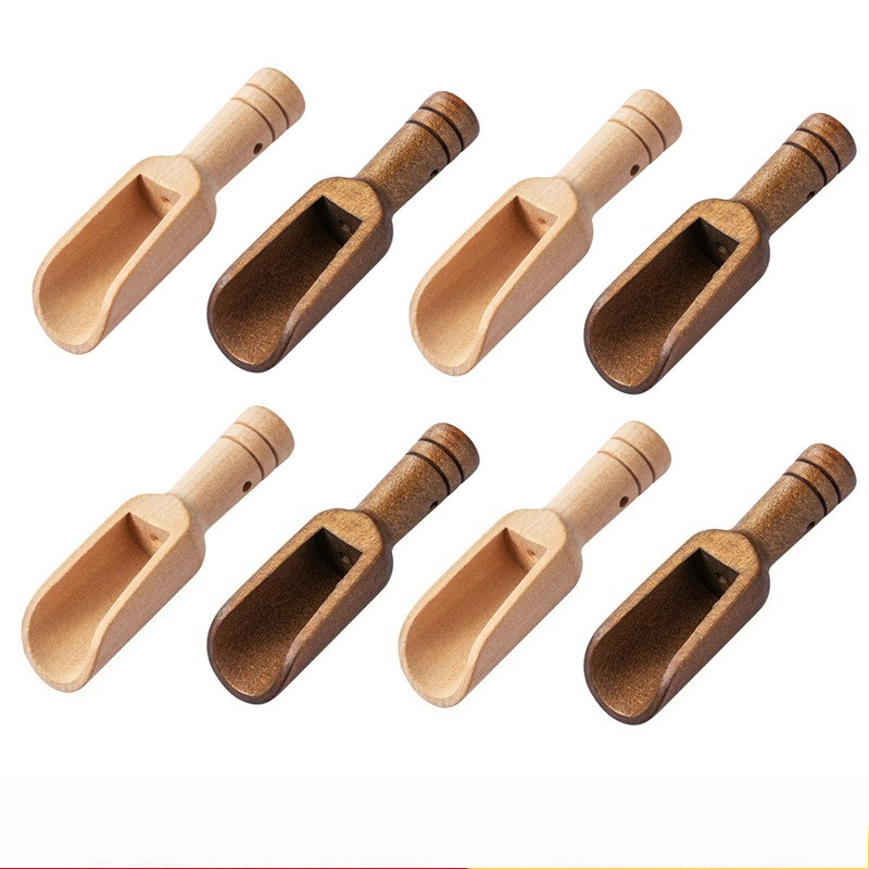 5Pcs Japanese Mini Wooden Spoo - огляд і ціна Coffee Tea Spoon