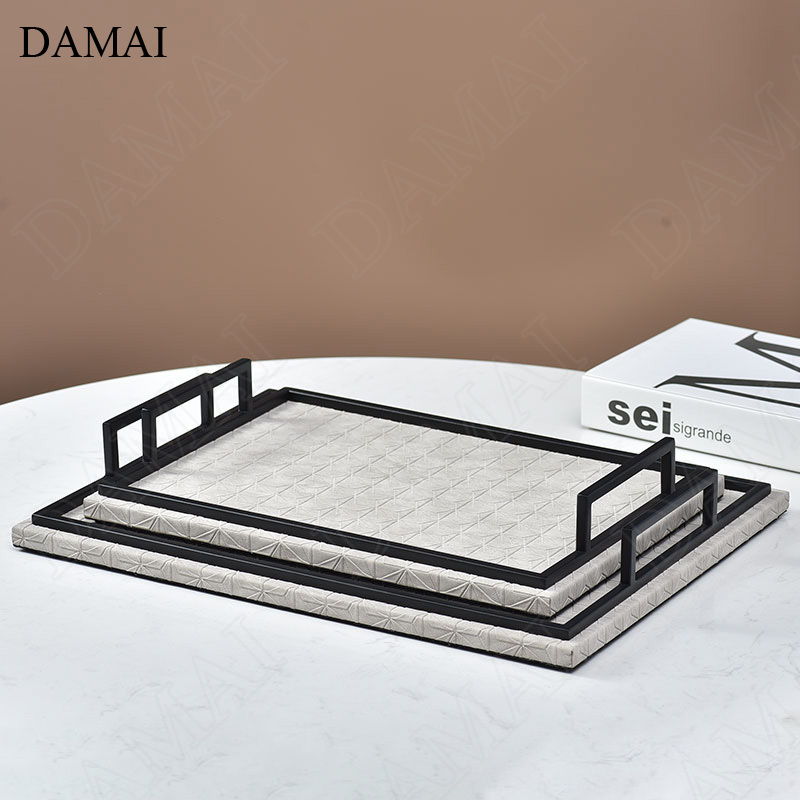 Creative Gray Leather Trays De - огляд і ціна Coffee Tea Photos