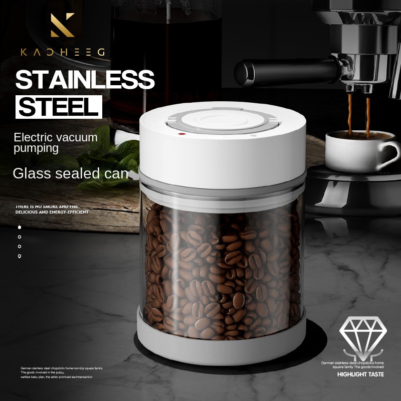 Electric Vacuum Coffee Beans G - огляд і ціна Coffee Tea And Sugar Canisters