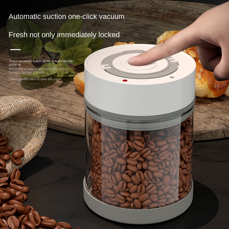 Electric Vacuum Coffee Beans G - огляд і ціна Coffee Tea And Sugar Canisters