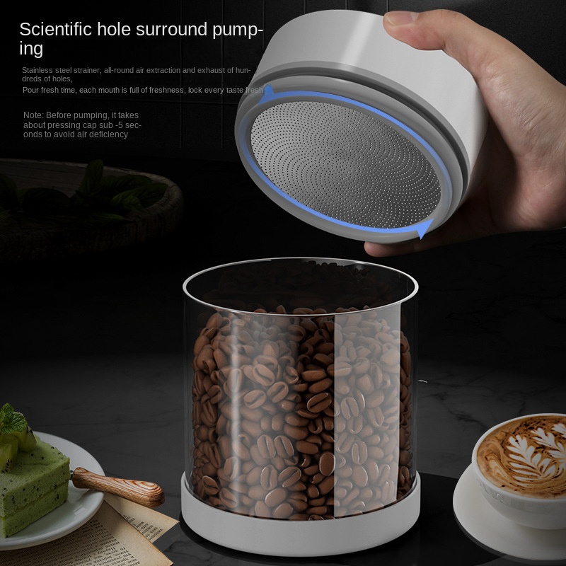 Electric Vacuum Coffee Beans G - огляд і ціна Coffee Tea And Sugar Canisters