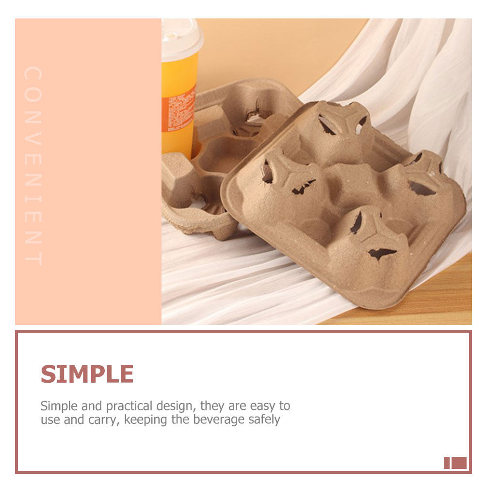25Pcs Four-Cup Paper Pulp Hold - огляд і ціна Coffee Tea Paper Cups