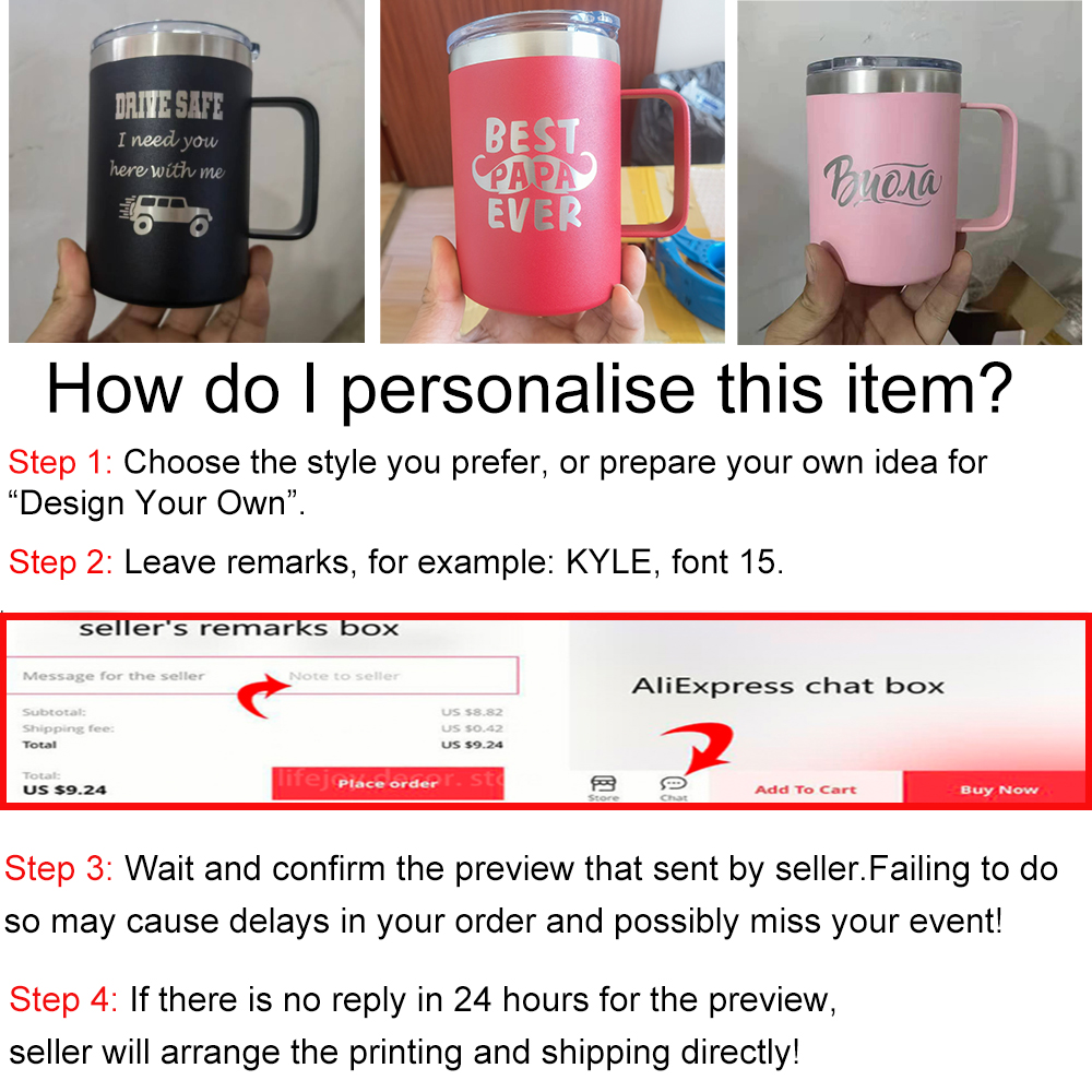 16oz Stainless Steel Insulated - огляд і ціна Double Wall Mug