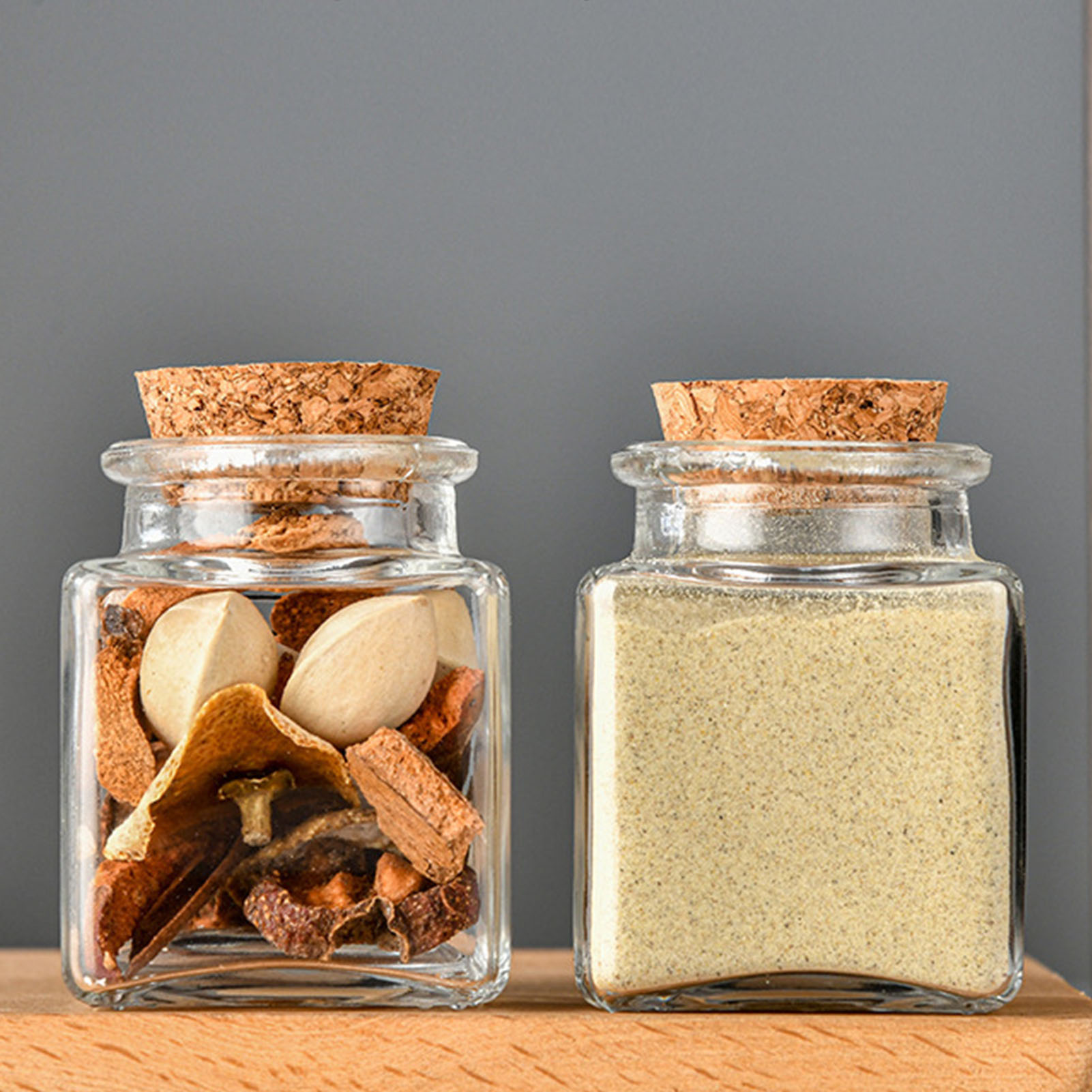 1/5/10Pcs Glass Storage Jars K - огляд і ціна Tea Coffee Sugar Container