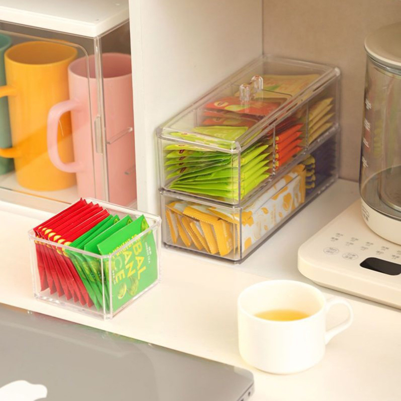 NEW Tea Bag Storage Box Drawer - огляд і ціна Tea Coffee Sugar Container