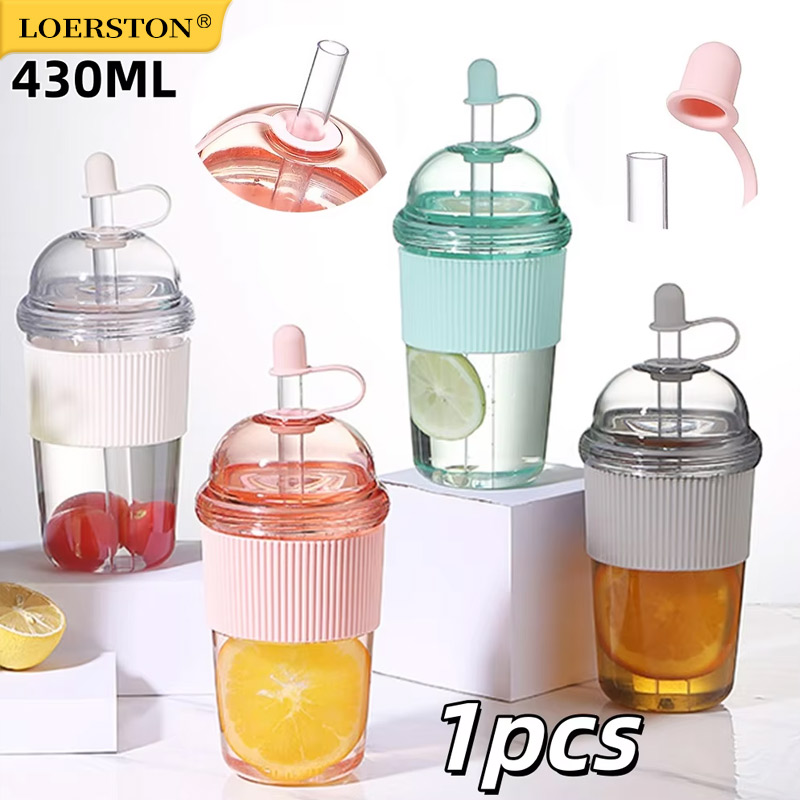 1pc 430ml Portable Flip Straw  - огляд і ціна Coffee Jelly Tea