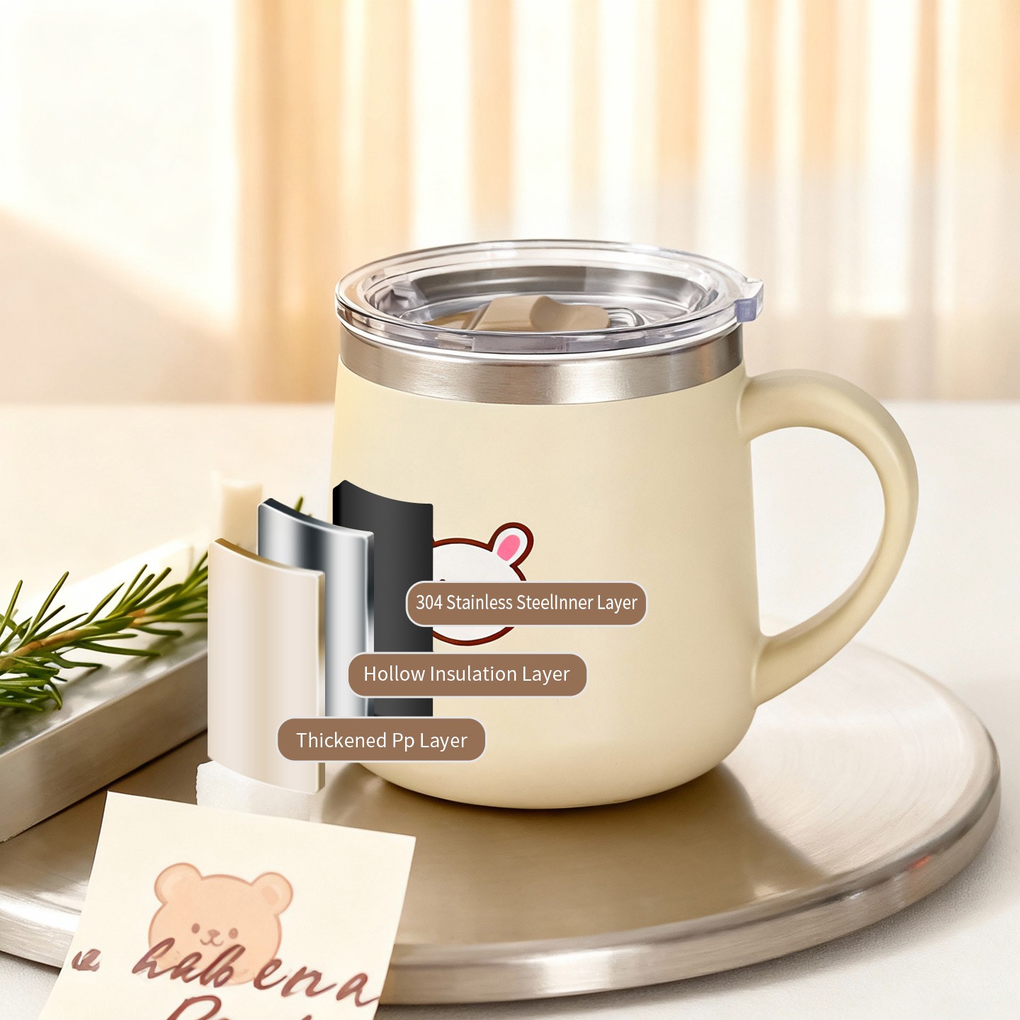 430ML Cartoon 316 Stainless St - огляд і ціна Double Wall Mug