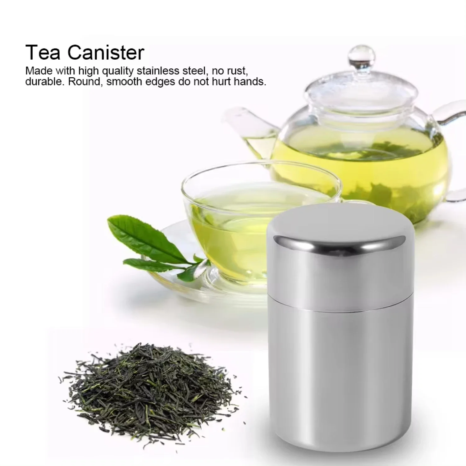 Stainless Steel Tea Leaf Tins  - огляд і ціна Coffee Tea Leaf