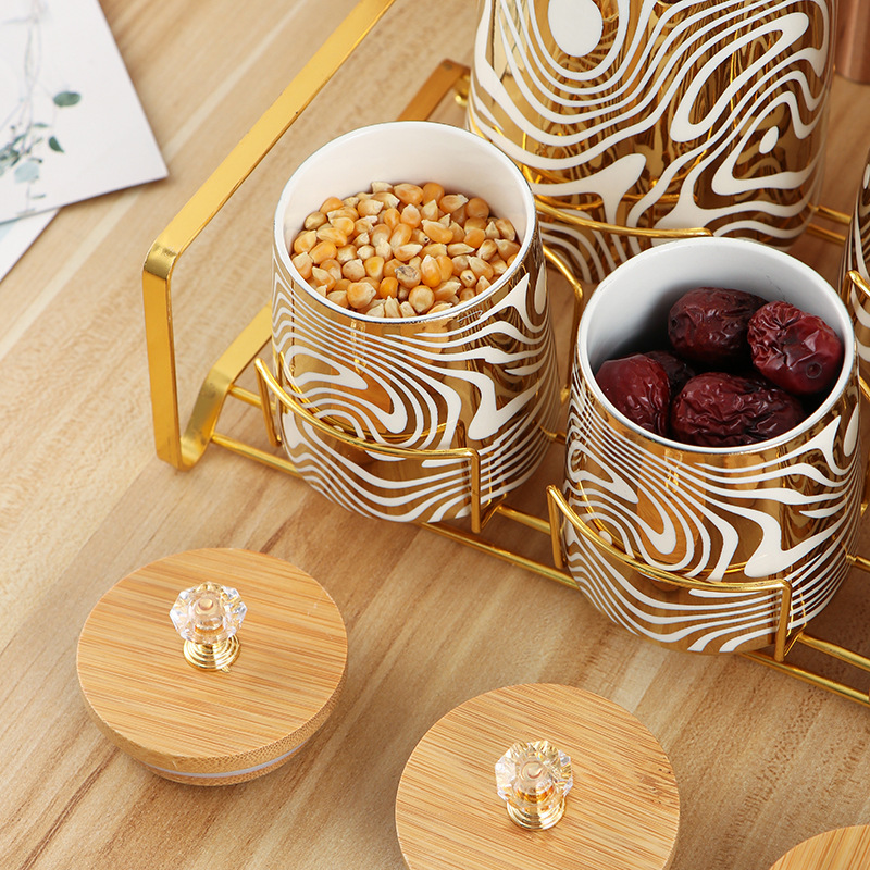 Set of 7 Color Glazed Ceramic  - огляд і ціна Coffee Tea Sugar Canister Set