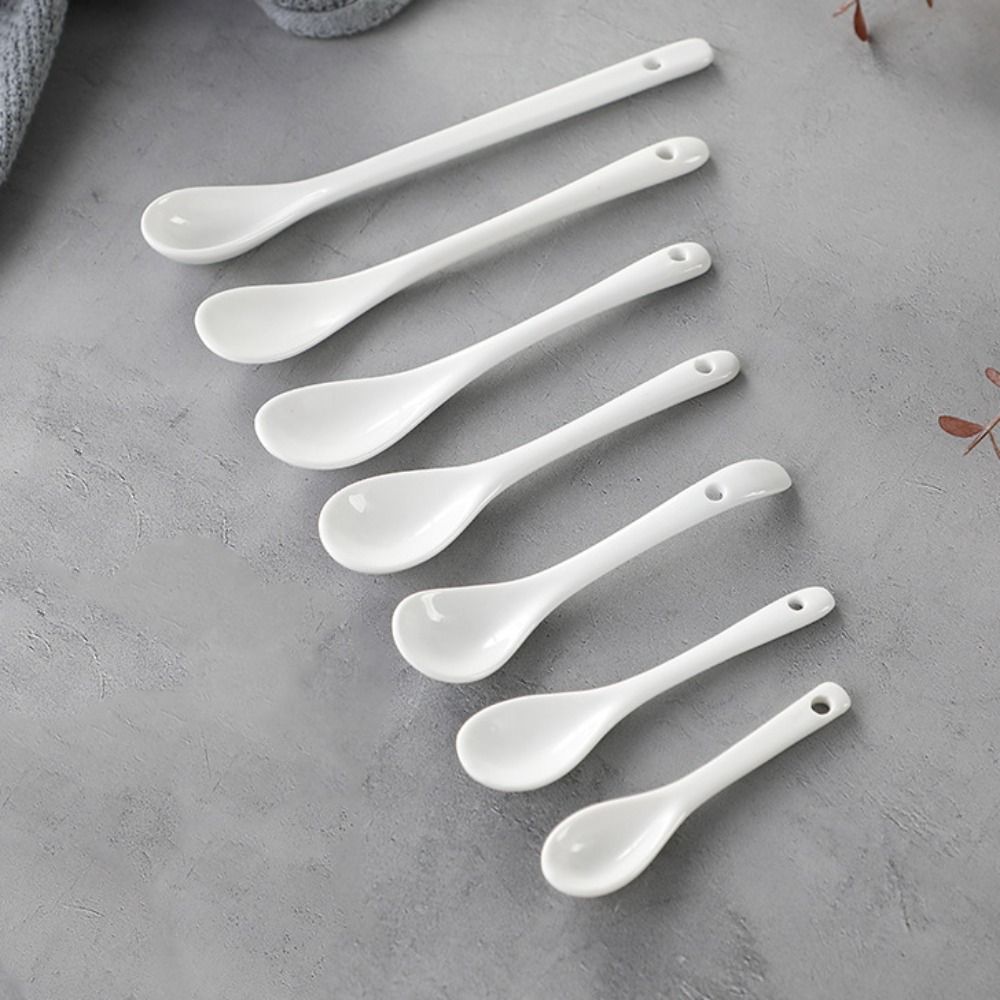 Ceramic Long Handle Spoons Fla - огляд і ціна Coffee Tea Spoon