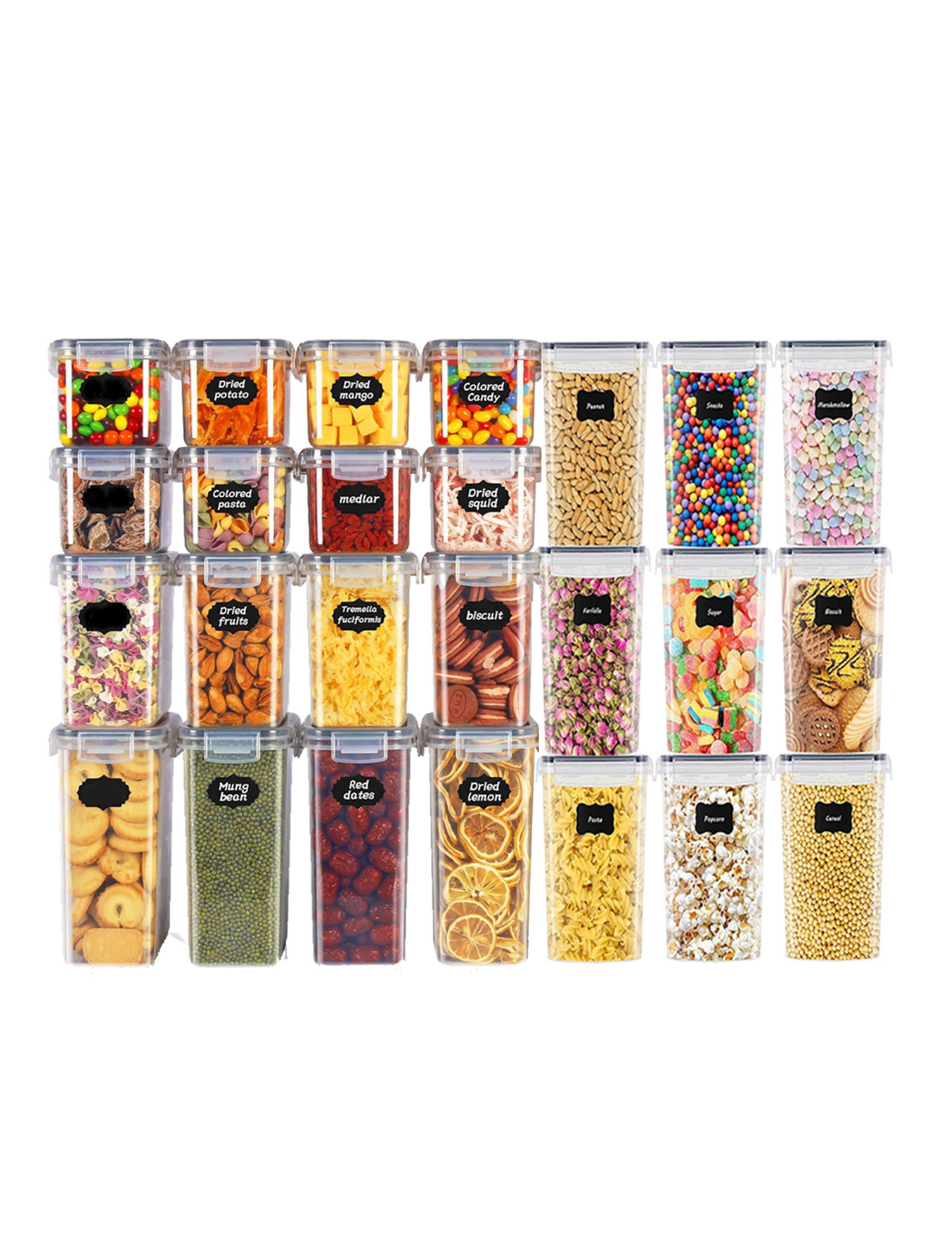 48pcs, Sealed Food Storage Con - огляд і ціна Tea Coffee Sugar Container